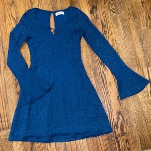Hollister Dress - Blue Lace, Size XS